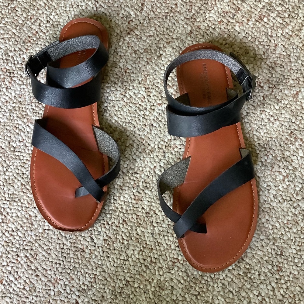 american eagle ankle strap sandals